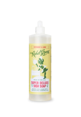 Rebel Green Dish Soap Peppermint and Lemon 16oz
