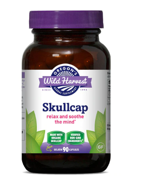 Oregons Wild Harvest Skullcap Herbal Supplement 90 Vegetarian Capsules