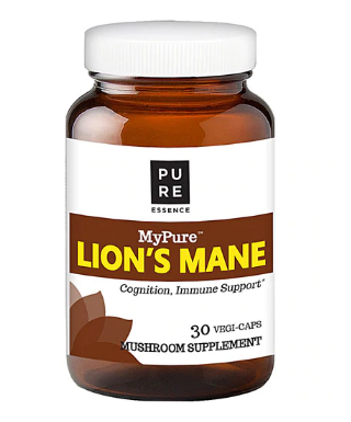 Pure Essence Labs My Pure Lions Mane Mushroom Supplement 30 Veggie Caps