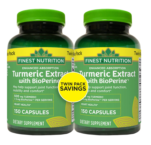 Finest Nutrition Enhanced Absorption Turmeric Twin Pack 150.0ea 2 pack