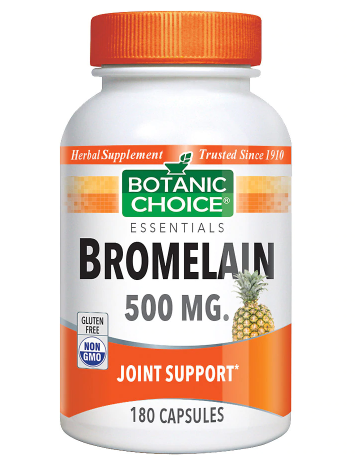 Botanic Choice Herbal Supplement Bromelain 500 mg Capsules 180.0Each