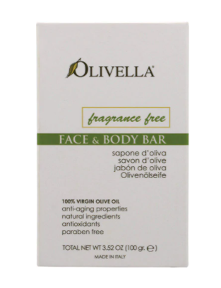 Olivella Face and Body Bar Fragrance Free 3.52 oz