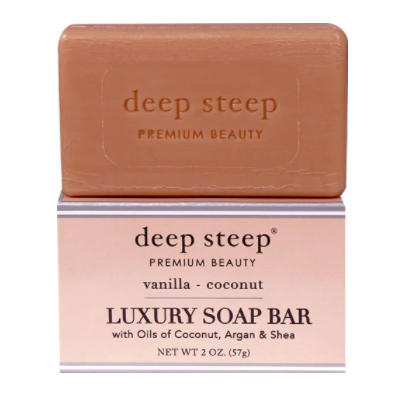 Deep Steep Luxury Soap Bar Vanilla Coconut 2 oz