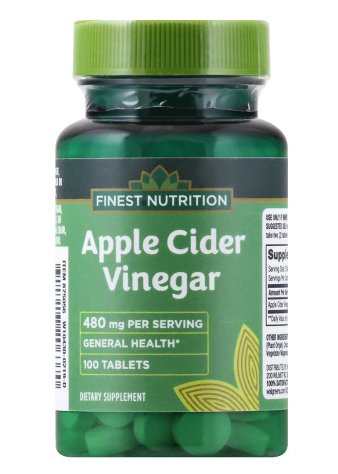 Finest Nutrition Apple Cider Vinegar 100 Tablets