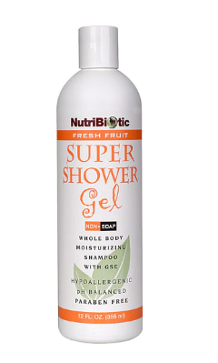NutriBiotic Super Shower Gel Fresh Fruit 12 fl oz