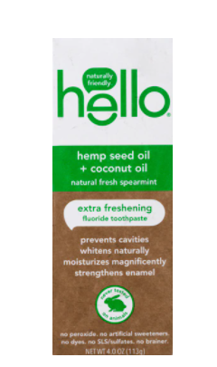 Hello Hemp Seed Oil Fluoride Toothpaste 4oz