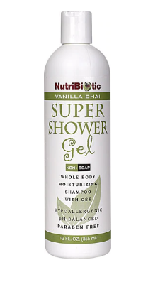 NutriBiotic Super Shower Gel Vanilla Chai 12 fl oz
