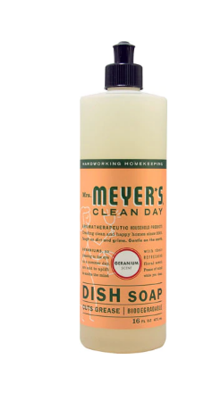 Mrs.Meyers Clean Day Liquid Dish Soap Geranium 16 oz