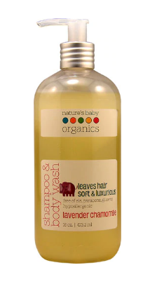 Natures Baby Organics Shampoo and Body Wash Lavender Chamomile 16 fl oz