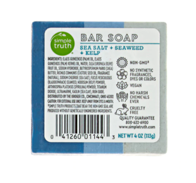 Simple Truth Bar Soap Sea Salt Seaweed and Kelp 1 Bar
