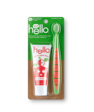 Hello Organic Toddler Training Paste and Brush