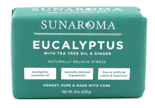 Sunaroma Eucalyptus Body Bar Soap 8 oz