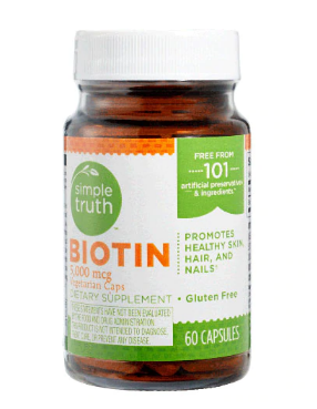 Simple Truth Biotin 5000 mcg 60 Capsules