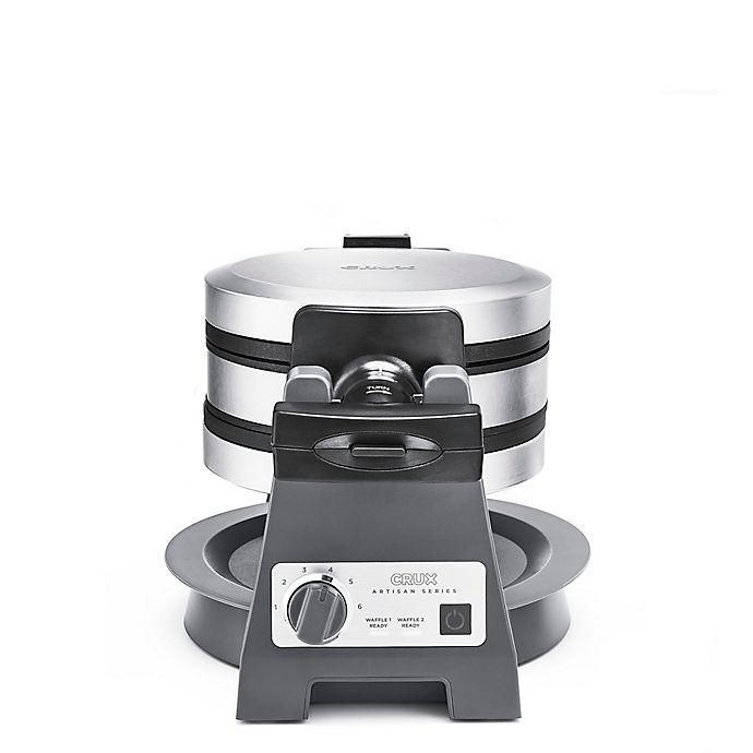 Waffle Maker in Grey CRUX Double Rotating