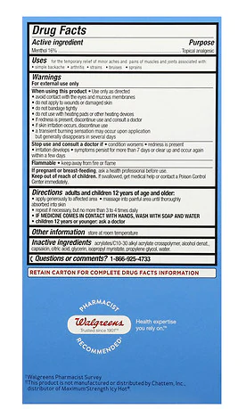 Walgreens Cool N Heat Maximum Strength Roll On