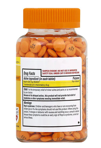 Walgreens Aspirin 325mg Enteric Coated Tablets