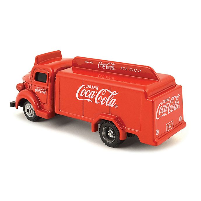 Coca Cola 1 over 87 Scale 1947 Cola Bottle Diecast Truck in Red