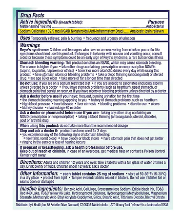 Urinary Tract Defense AZO 18.0ea