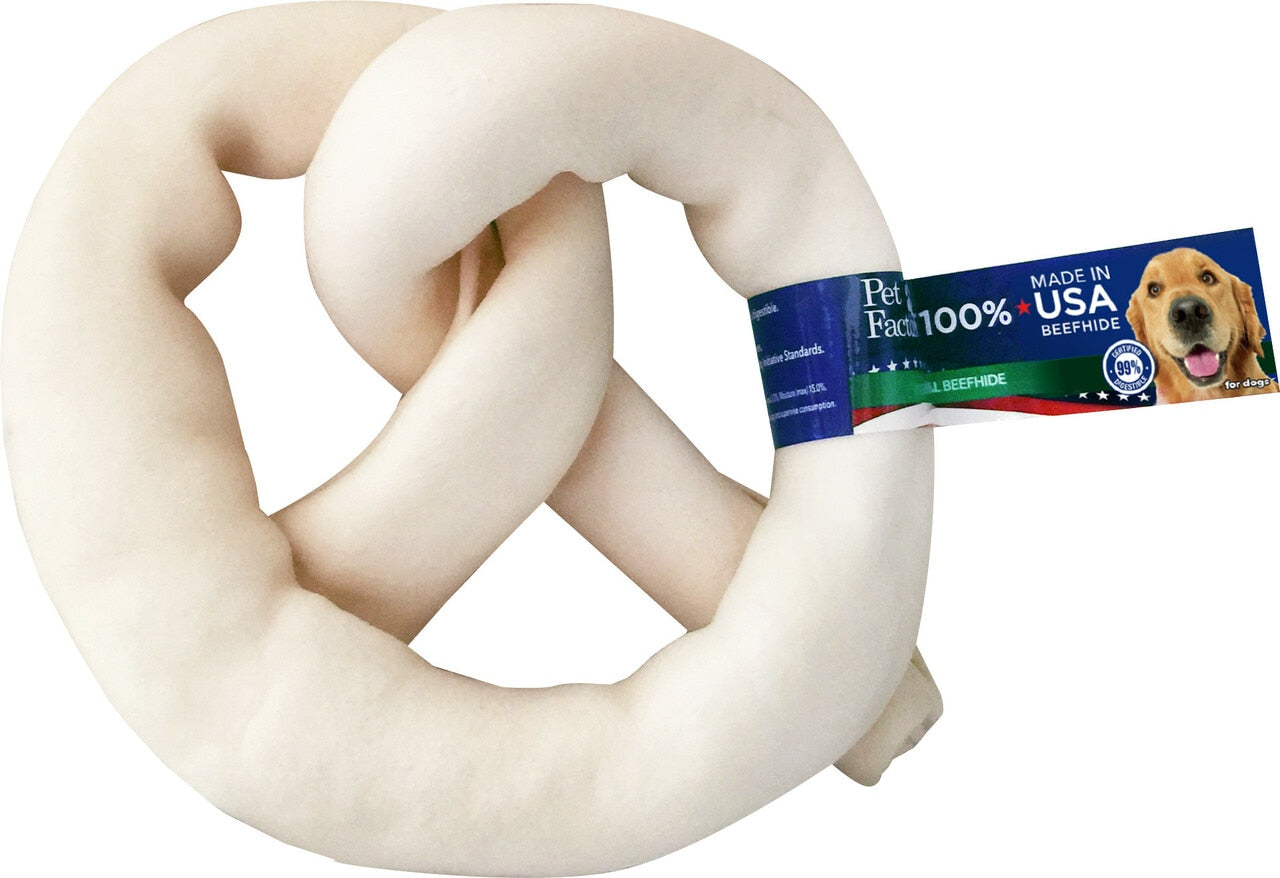 Pet Factory USA Beefhide Pretzel 6 to 7inches