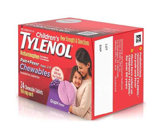 TYLENOL Childrens Pain plus Fever Relief 24ea