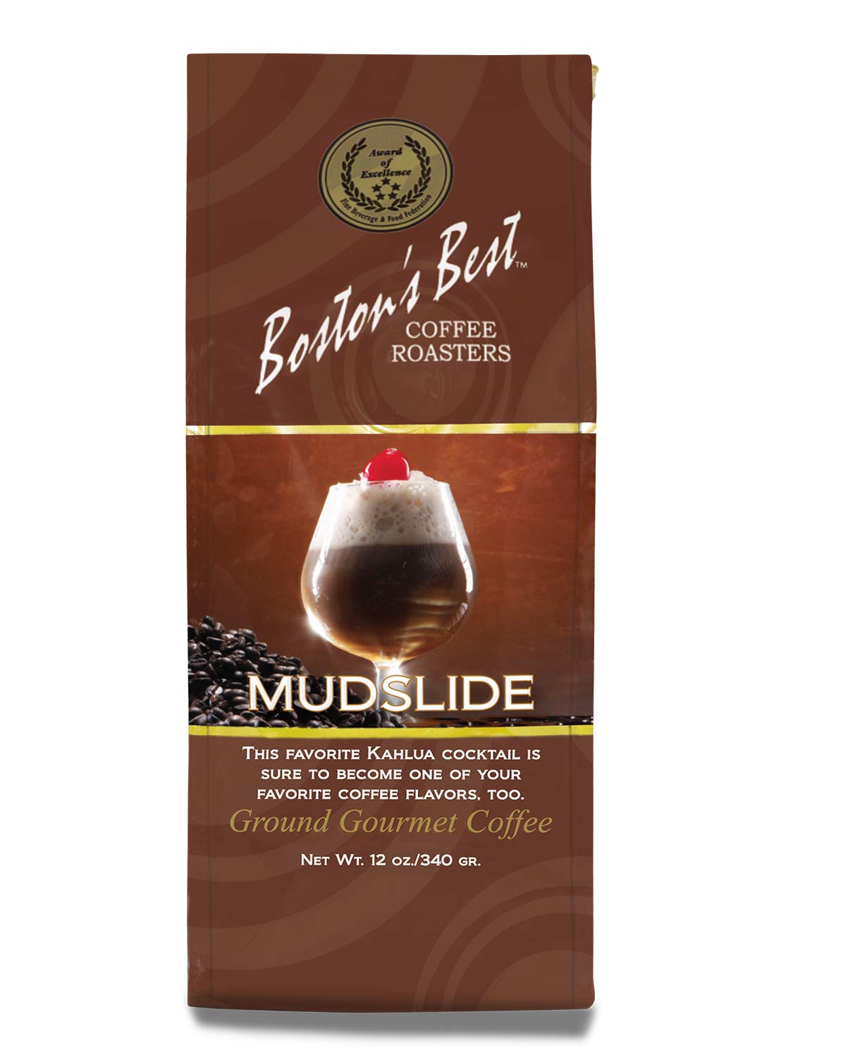 Bostons Best Mudslide Ground Gourmet Coffee 12 oz