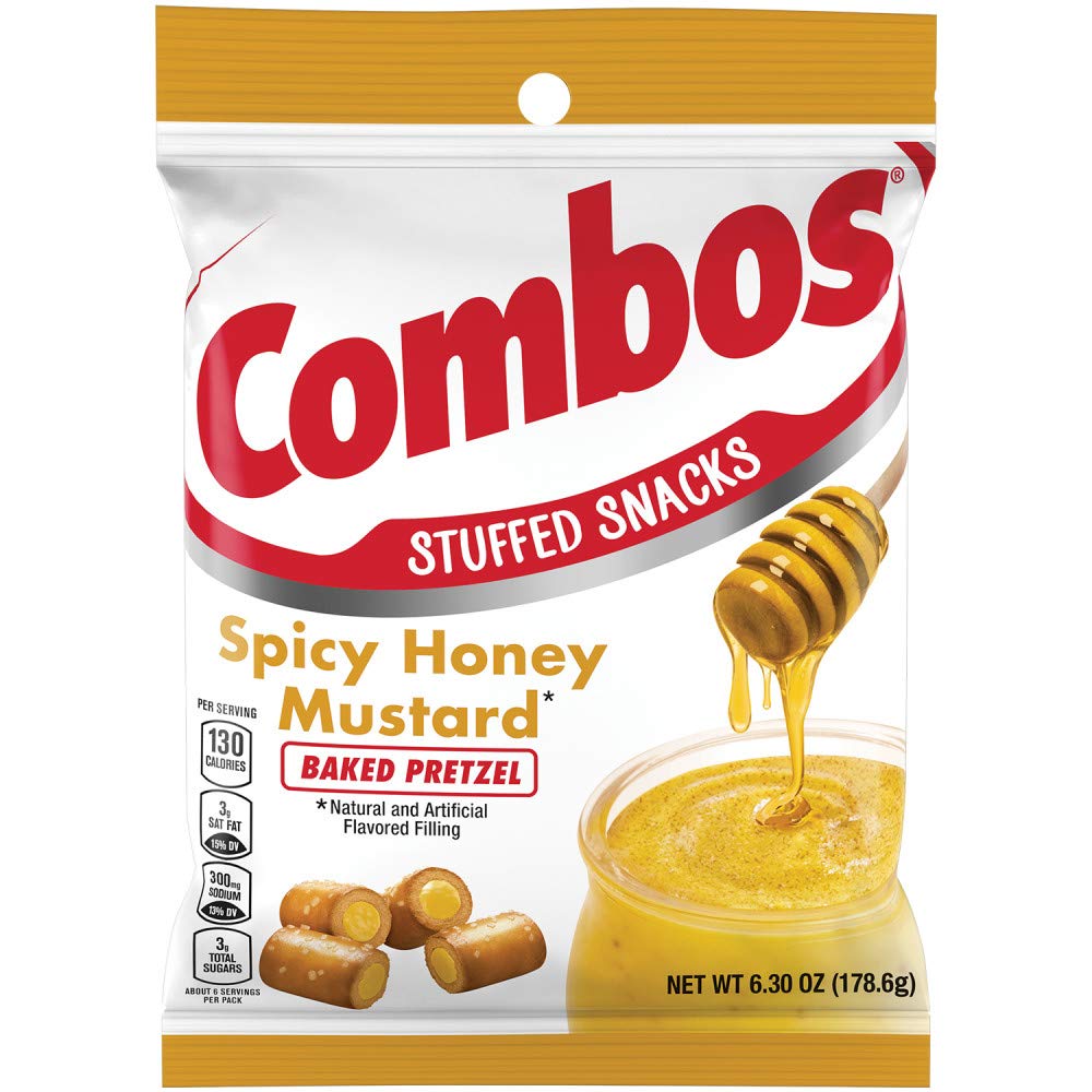 Spicy Honey Mustard Combos Baked Pretzels 6.3oz pk of 12