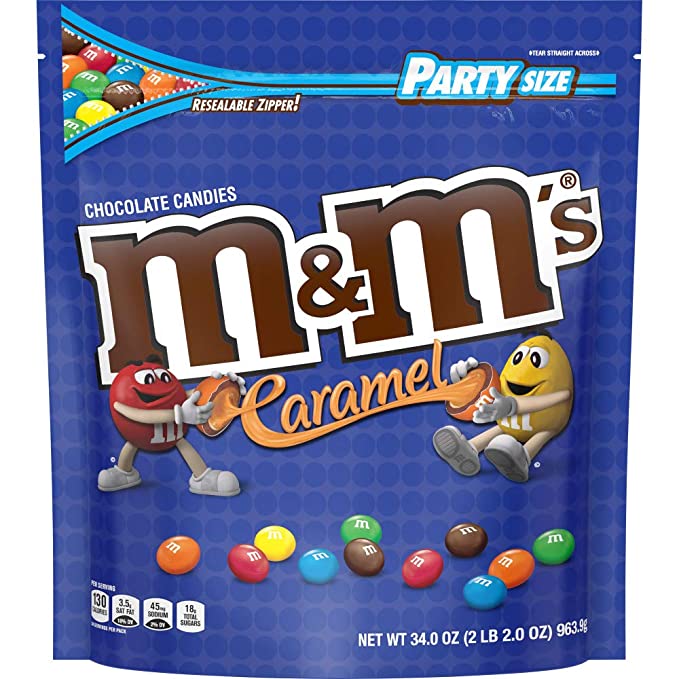 M and M Caramel Party Size 34oz