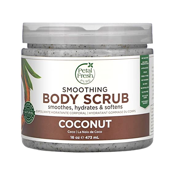 Petal Fresh Pure Coconut Oil Body Scrub 16oz