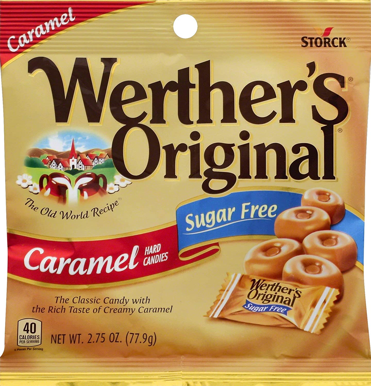 Werthers Original Caramel SugarFree HardCandy 12ct