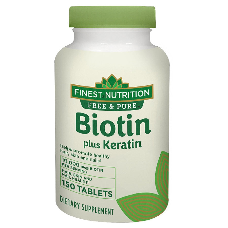 Finest Nutrition Free and Pure Biotin plus Keratin