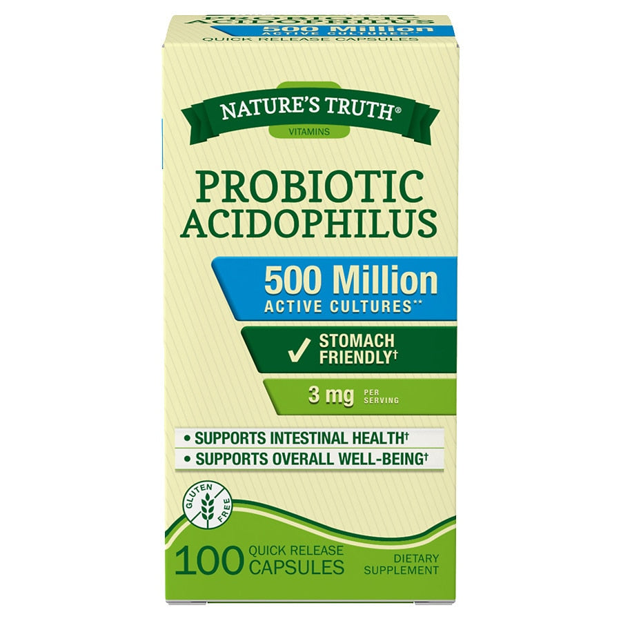 Natures Truth Probiotic Acidophilus 4mg 500 Million 100.0ea
