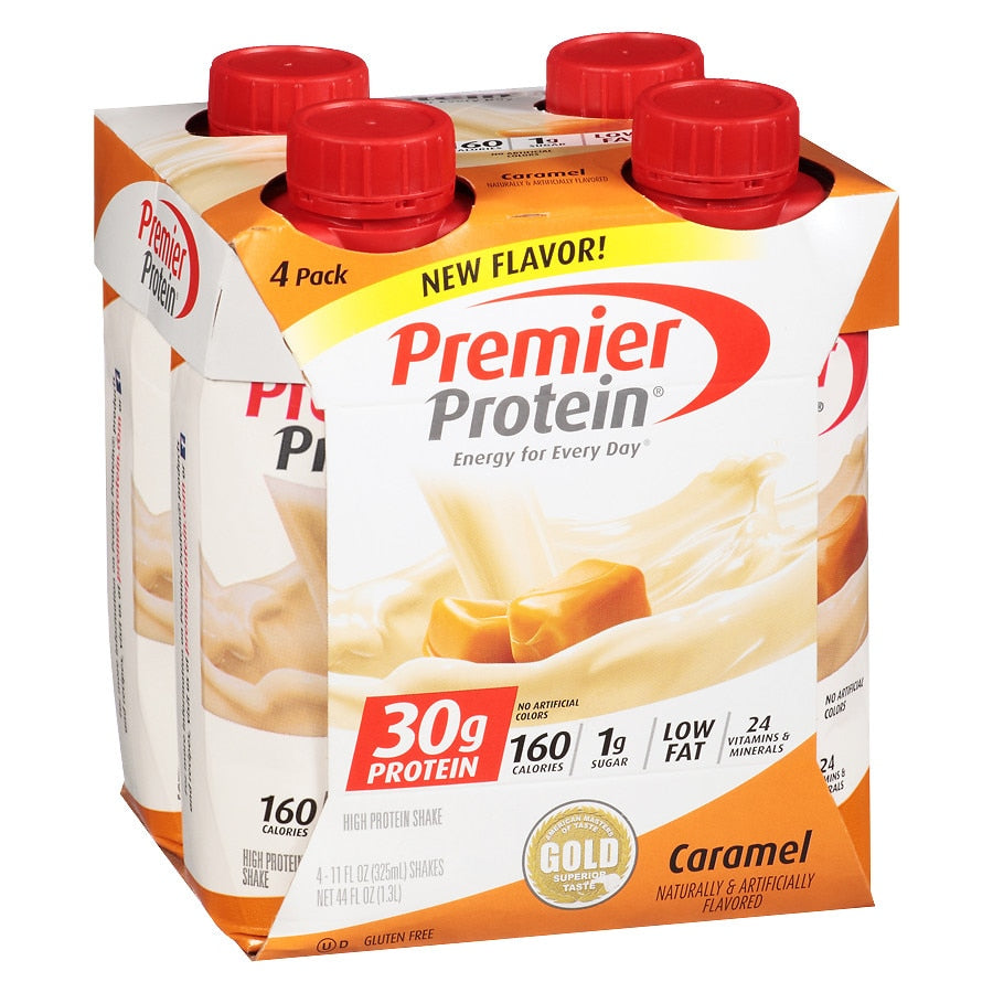 Premier Protein High Protein Shakes Caramel 11.0oz x 4 pack
