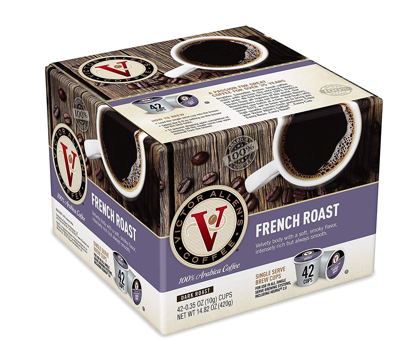 Victor Allens Coffee French Roast Coffee 42 count