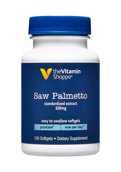 The Vitamin Shoppe Saw Palmetto 320MG 100 Softgels