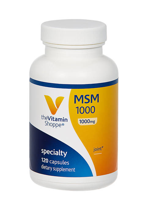 The Vitamin Shoppe MSM 1000 1000MG 120 Capsules