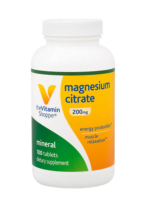 The Vitamin Shoppe Magnesium Citrate 200mg