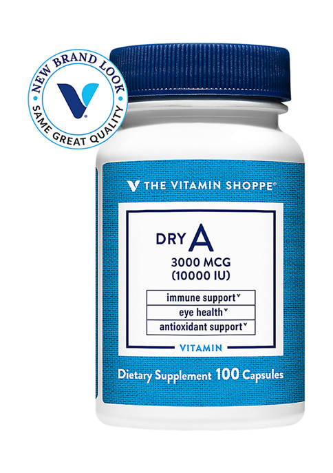 The Vitamin Shoppe Dry Non Oily Vitamin A 10000 IU
