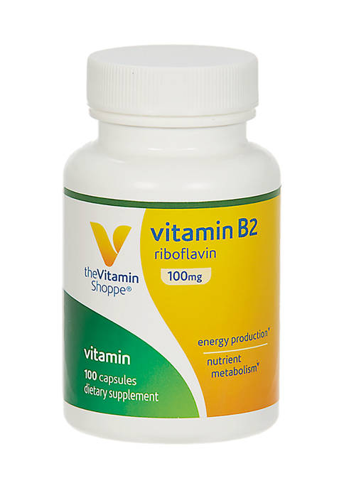 The Vitamin Shoppe Vitamin B2 Riboflavin 100 MG