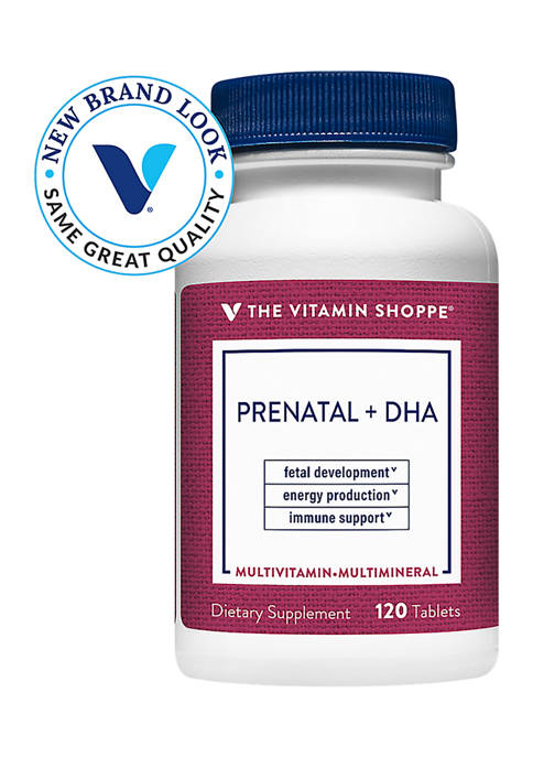 The Vitamin Shoppe Prenatal plus DHA 120 Tablets