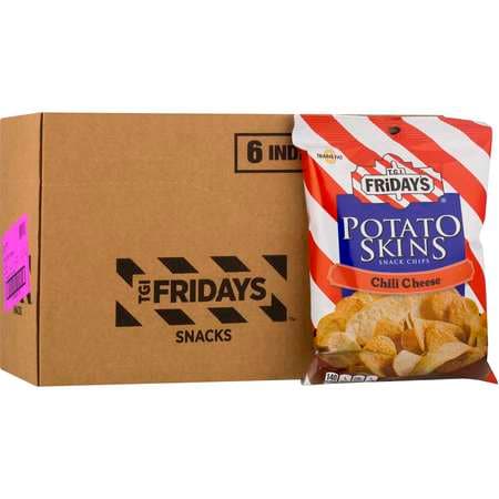 TGI Fridays Chili Cheese Potato Skins 3oz Bag PK6