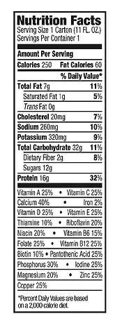 Organic Nutrition All In One Nutritional Shake 4pk