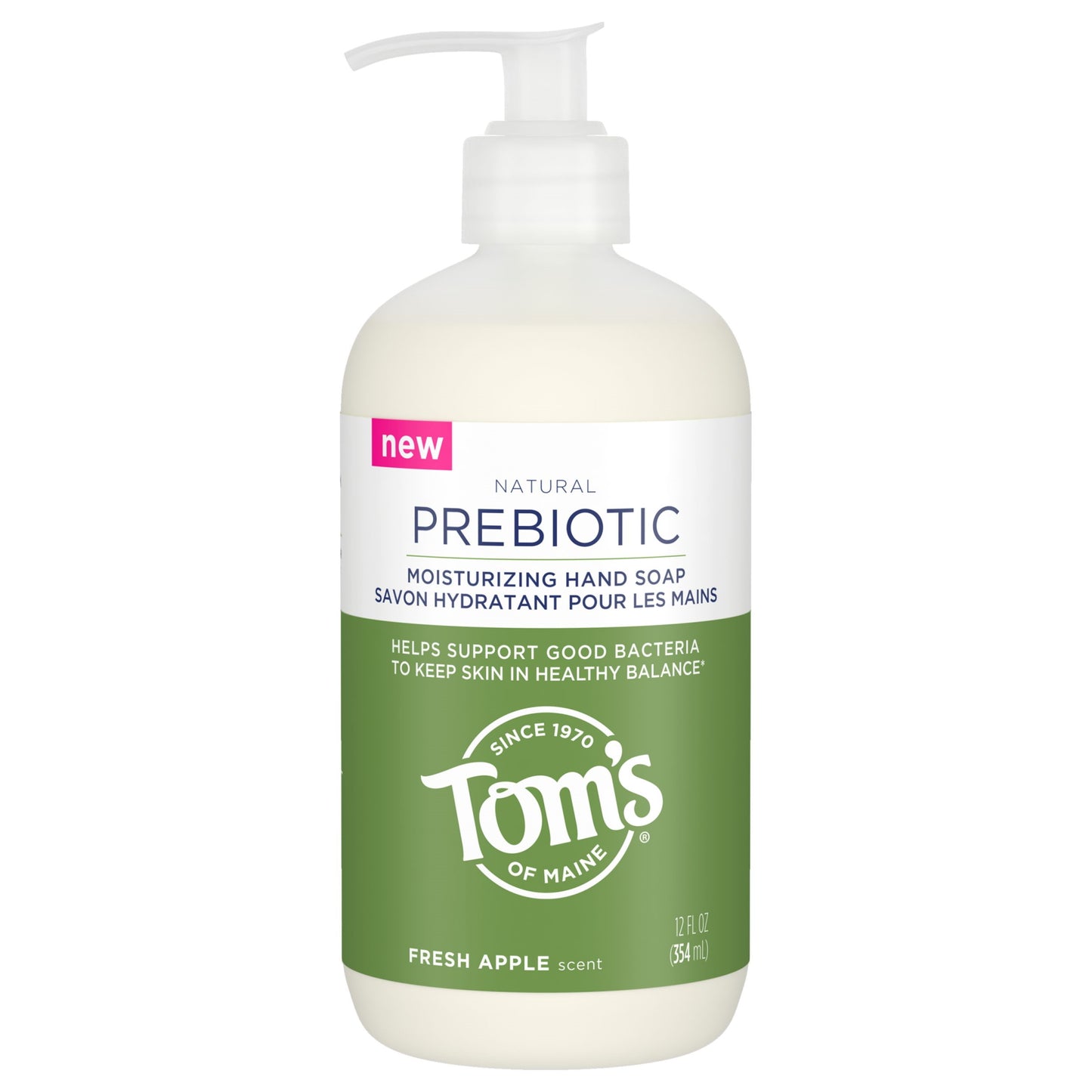 Tom's of Maine Prebiotic Liquid Hand Soap Fresh Apple 12floz