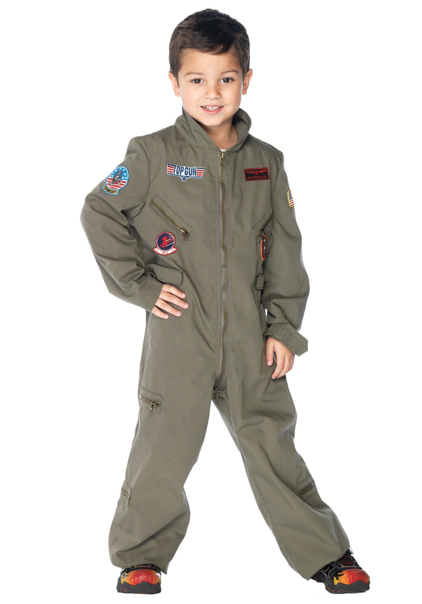 Boys Top Gun Costume Medium