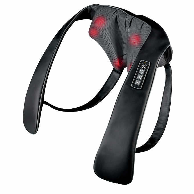 HoMedics Quad Action Shiatsu Kneading Neck & Shoulder Massager with Heat - Mega Shopper Worldwide