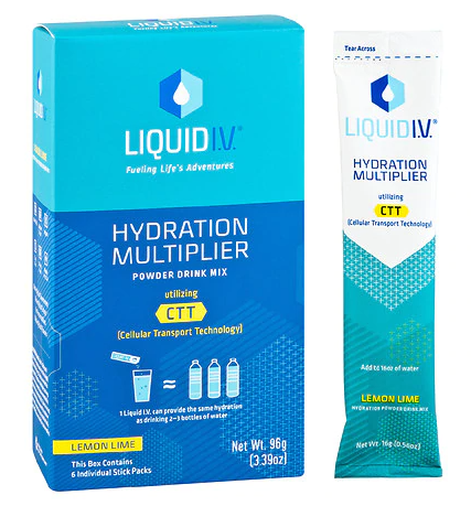 Liquid IV Hydration Multiplier Mix Lemon Lime 6pk
