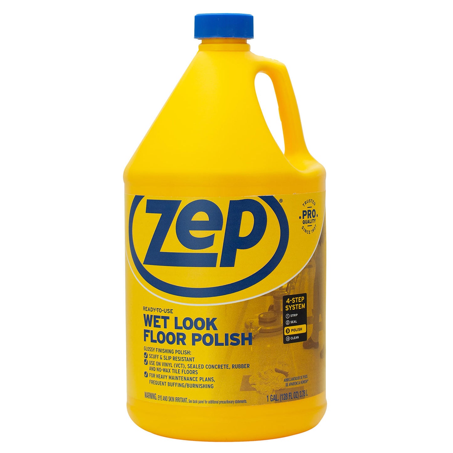 Zep Wet Look Floor Polish Glossy Finish 1gal