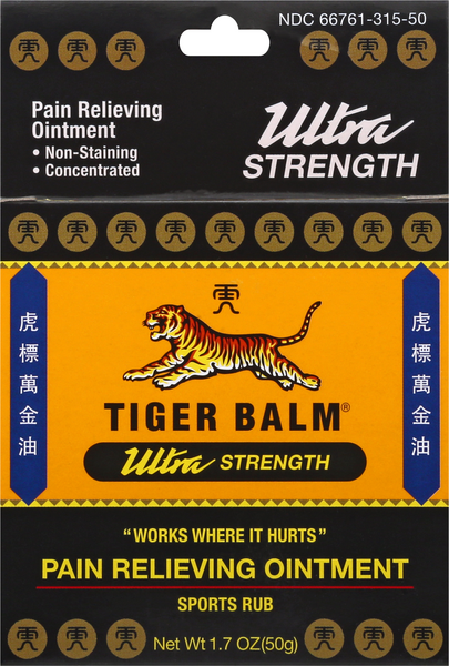 Tiger Balm Ultra Strength Pain Relieving Ointment