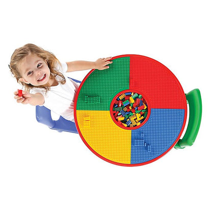 Tot Tutors 2In1 LEGO Compatible Activity Table and Chair Set