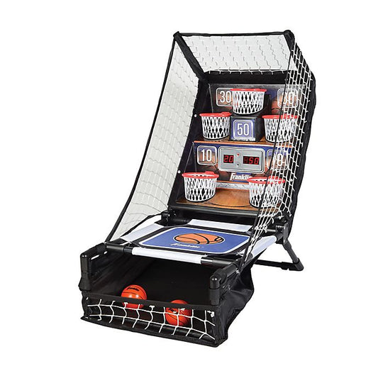 Franklin Sports Electronic Basketball Bounce Jr. in Black Orange