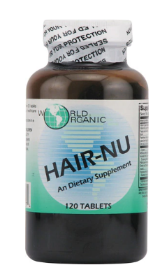 World Organic Hair Nu Supplement  120 Tablets